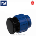 PP Tank Adapter Plastic HDPE Compression Fitting Blue Water Supply Plug Fitting